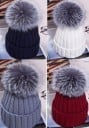 Damen-Wintermütze mit Bommel A545 6
