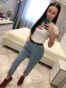 3/4 lösa jeans för kvinnor 5