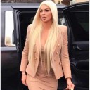 Beige jacka för kvinnor 2