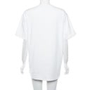 Vit T-shirt för kvinnor med tryck A389 4