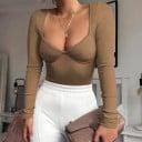 Bodys de mujer con escote profundo 6