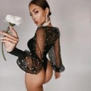 Body de mujer con mangas transparentes B802 5
