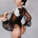 Body de mujer con mangas transparentes B802 6