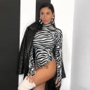 Body de mujer con estampado de cebra 4
