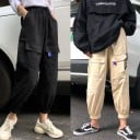 Pantalons cargo pour femmes avec taille élastique 8