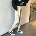 Pantalons cargo pour femmes avec taille élastique 10