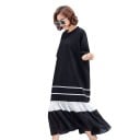 Vestido midi negro de mujer 4
