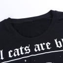 Svart skelett-t-shirt för kvinnor 5