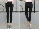 Denim 3/4 byxor för kvinnor med muddar J1081 7
