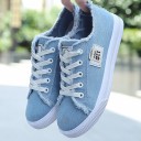 Denimsneakers för dam J1698 4