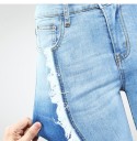 Damjeans med vita tofsar 8
