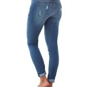 Damjeans med leopardfoder 3