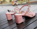 Damsandaler med eleganta klackar J1702 11