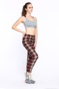 Rutiga leggings för kvinnor J518 4
