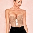 Body de piel sin tirantes para mujer B760 5