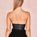 Body de piel sin tirantes para mujer B760 8