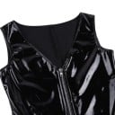 Body de piel con cremallera para mujer B789 5