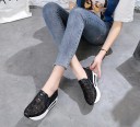 Damsneakers i spets med paljetter J1118 4