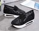 Damsneakers i spets med paljetter J1118 10