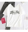 T-shirt i spets för kvinnor med tryck 4