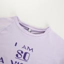 Kort t-shirt för kvinnor lila 5