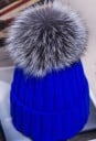 Damen-Wintermütze mit Bommel A545 3