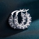Bågeörhängen för kvinnor med zirkoner G432 5