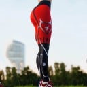Damleggings med 3D-djävulstryck 3