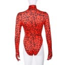 Body de manga larga con estampado de leopardo para mujer B755 3