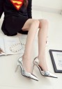 Glänsande pumps för kvinnor A725 8