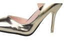 Glänsande pumps för kvinnor A725 14
