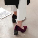 Dampumps med glitterklack J1744 5