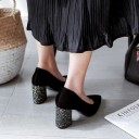 Dampumps med glitterklack J1744 8