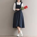 Vestido midi de mujer con falda acampanada 6