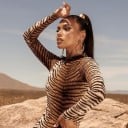 Vestido midi de mujer con estampado animal 4
