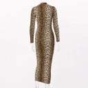 Vestido midi de mujer con estampado animal 6