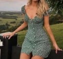 Mini rochie de damă cu decolteu profund A2792 2