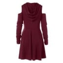 Mini rochie de damă cu glugă 4