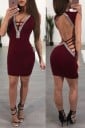 Mini rochie de dama cu spatele gol 4