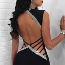 Mini rochie de dama cu spatele gol 5