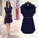 Mini rochie de damă cu curea 3