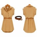 Mini rochie de damă cu curea 5