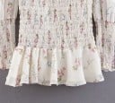 Mini rochie de dama cu imprimeu de flori 4