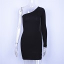 Mini rochie de damă cu mâneci 4