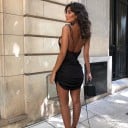 Mini rochie de damă cu pliuri 3
