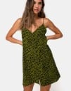 Mini rochie de dama verde 4