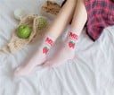 Dámské ponožky s nápisem MILK a veselým obrázkem Vyšší ponožky nad kotník ve stylu krabice od mléka Bavlna Velikost EUR 34–42 1 pár 8