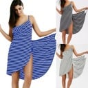 Rochie de vară cu dungi de damă P1174 6