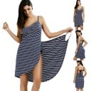 Rochie de vară cu dungi de damă P1174 7