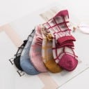 Dámské průsvitné kostkované ponožky A1052 8